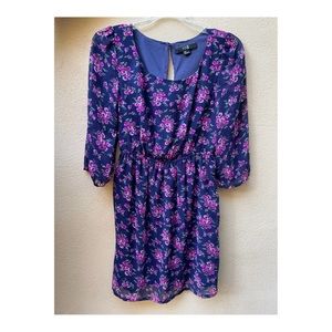 Gorgeous Purple Floral Flowy Dress